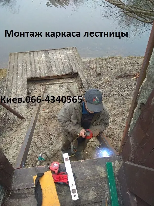 Лестница металлическая, изготовление и монтаж 6