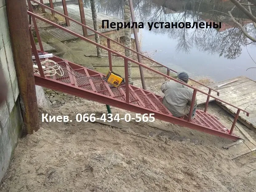 Лестница металлическая, изготовление и монтаж 9