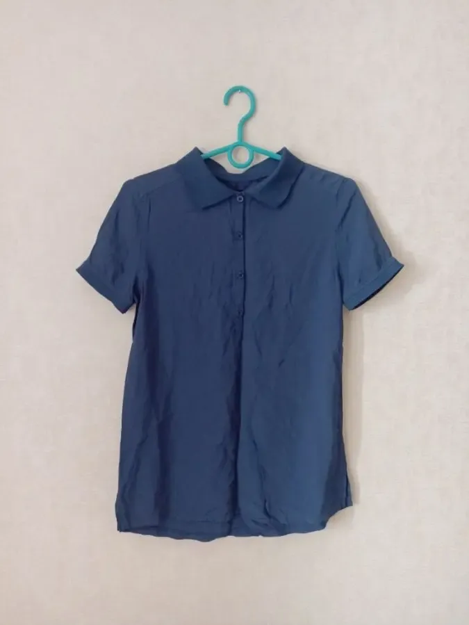 Mafi Women 100 % вискоза Стильная футболка поло женская синий S 3