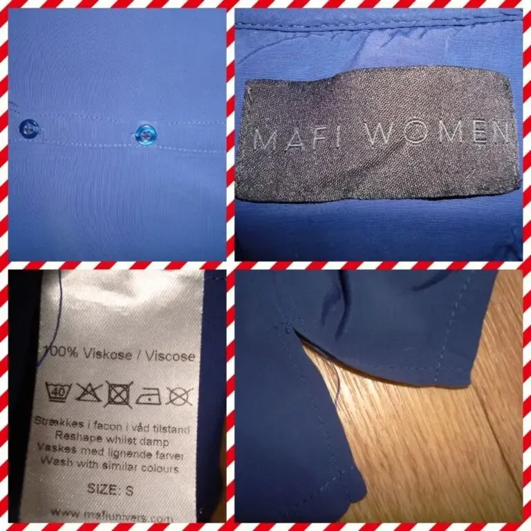 Mafi Women 100 % вискоза Стильная футболка поло женская синий S 8