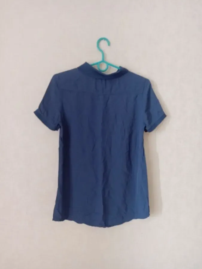 Mafi Women 100 % вискоза Стильная футболка поло женская синий S 4