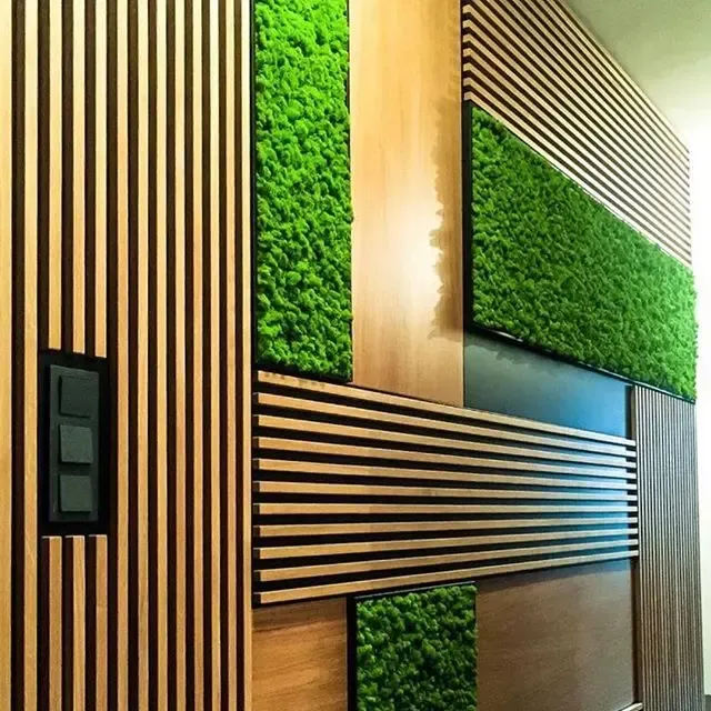 Деревянные Рейки из ясеня и дуба в интерьере монтаж Киев 5