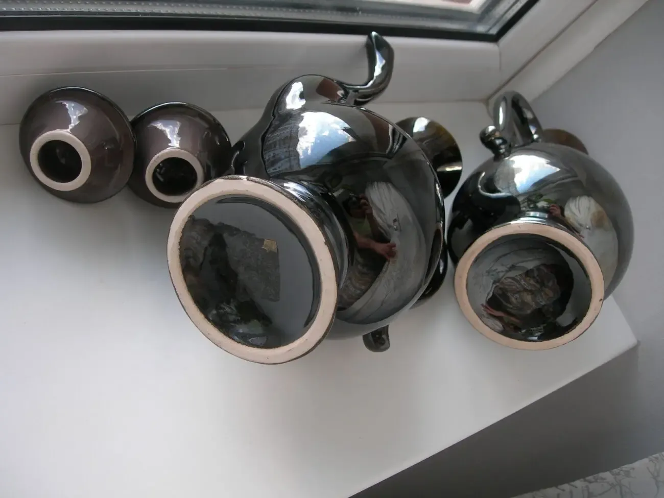 Чайники, кувшины, керамика, 2 шт, пара, новые 5