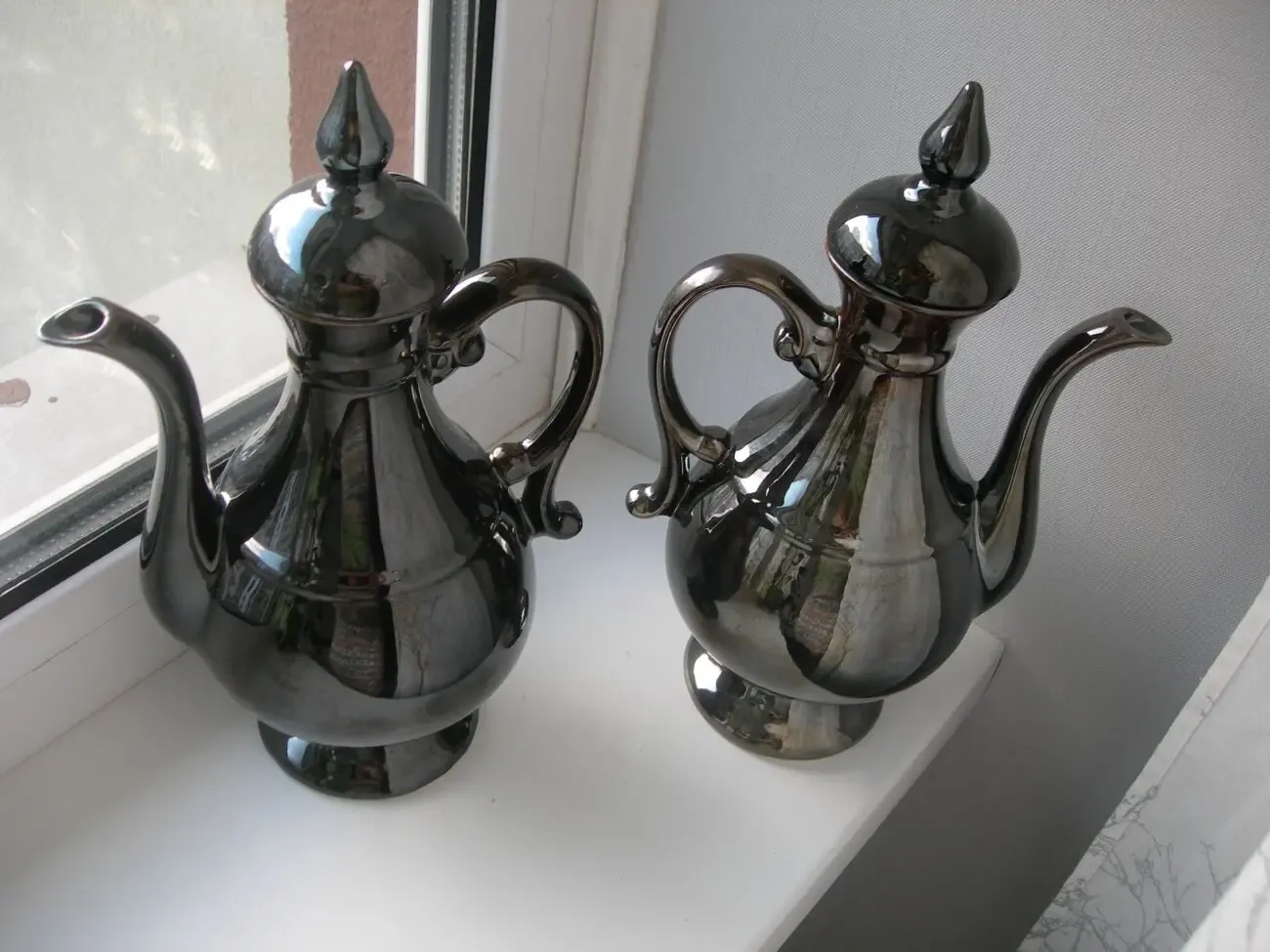 Чайники, кувшины, керамика, 2 шт, пара, новые 3