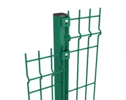 Стовпи оцинковані для огорож 2D і 3D з ПВХ / ППЛ покриттям