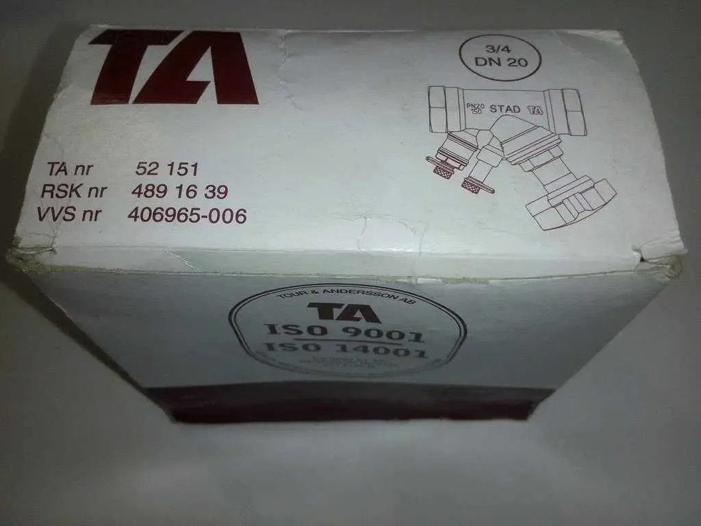 Клапан балансировочный ''TA Hydronics'' STAD 3/4'' 9