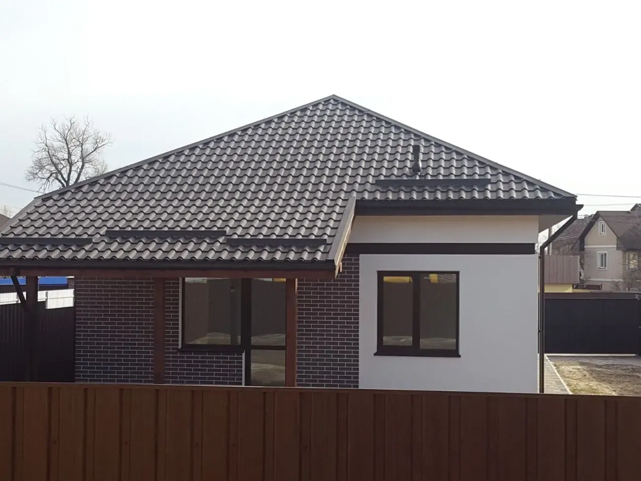 Продам 1 эт. новый дом 100 кв.м. в с.Осещина,ул. Вышгородская, 6 соток 4