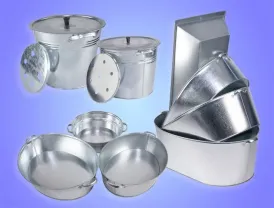 Оптом реализуем оцинкованные изделия - вёдра,тазы,ванны,корыто,баки