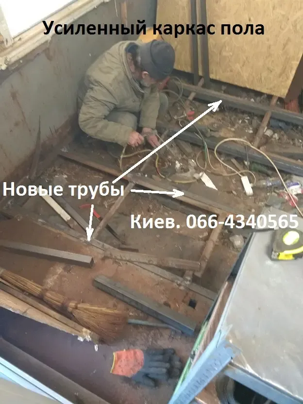 Ремонт в киоске: пол 2