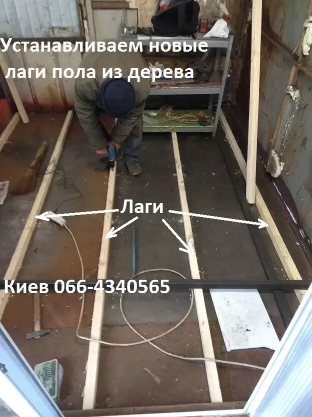 Ремонт в киоске: пол 8