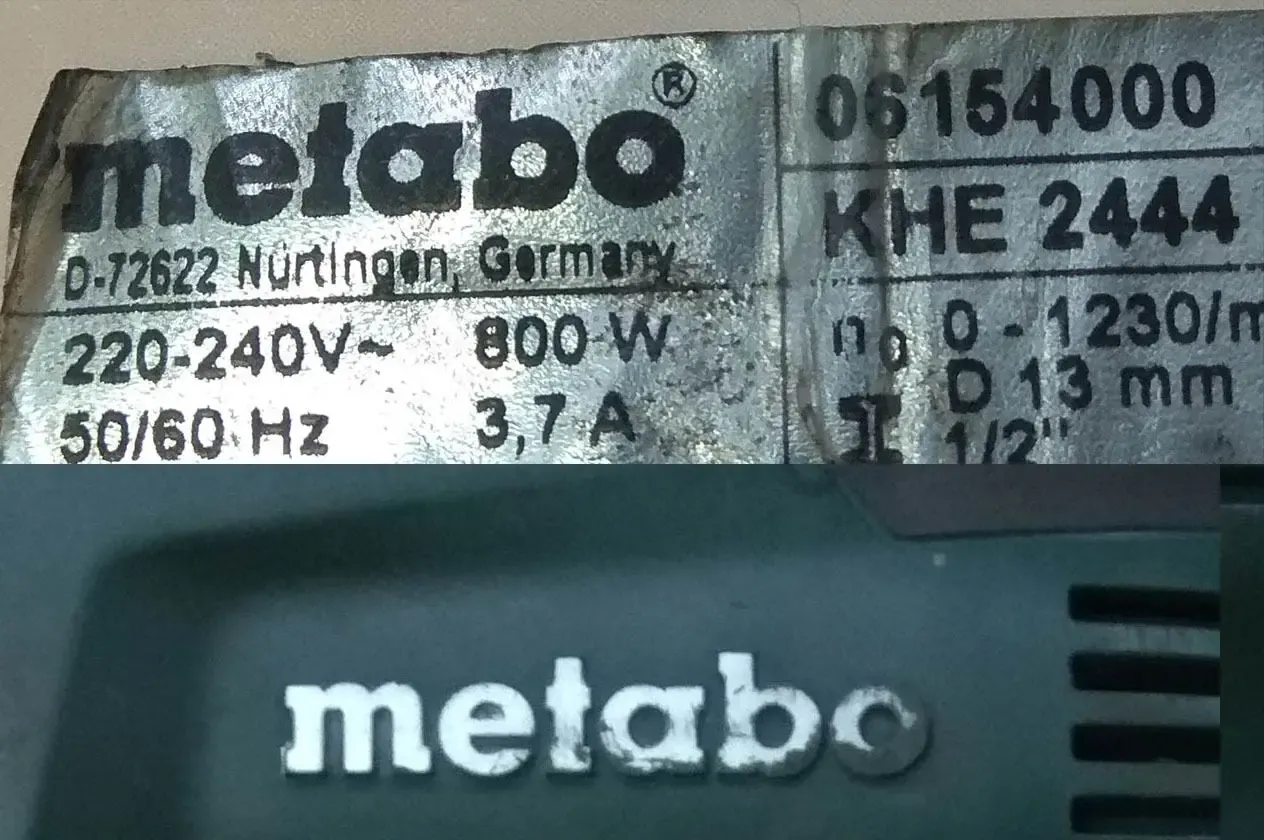 Запчасти на перфоратор Metabo KHE 2444 06154000