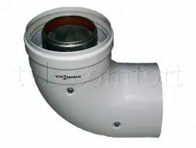 Колено Viessmann Ду 60/100мм. 90*. арт.7194836