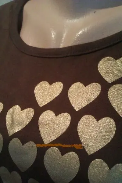 Футболка Золотые сердца р.42-44 3