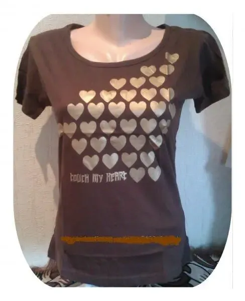 Футболка Золотые сердца р.42-44