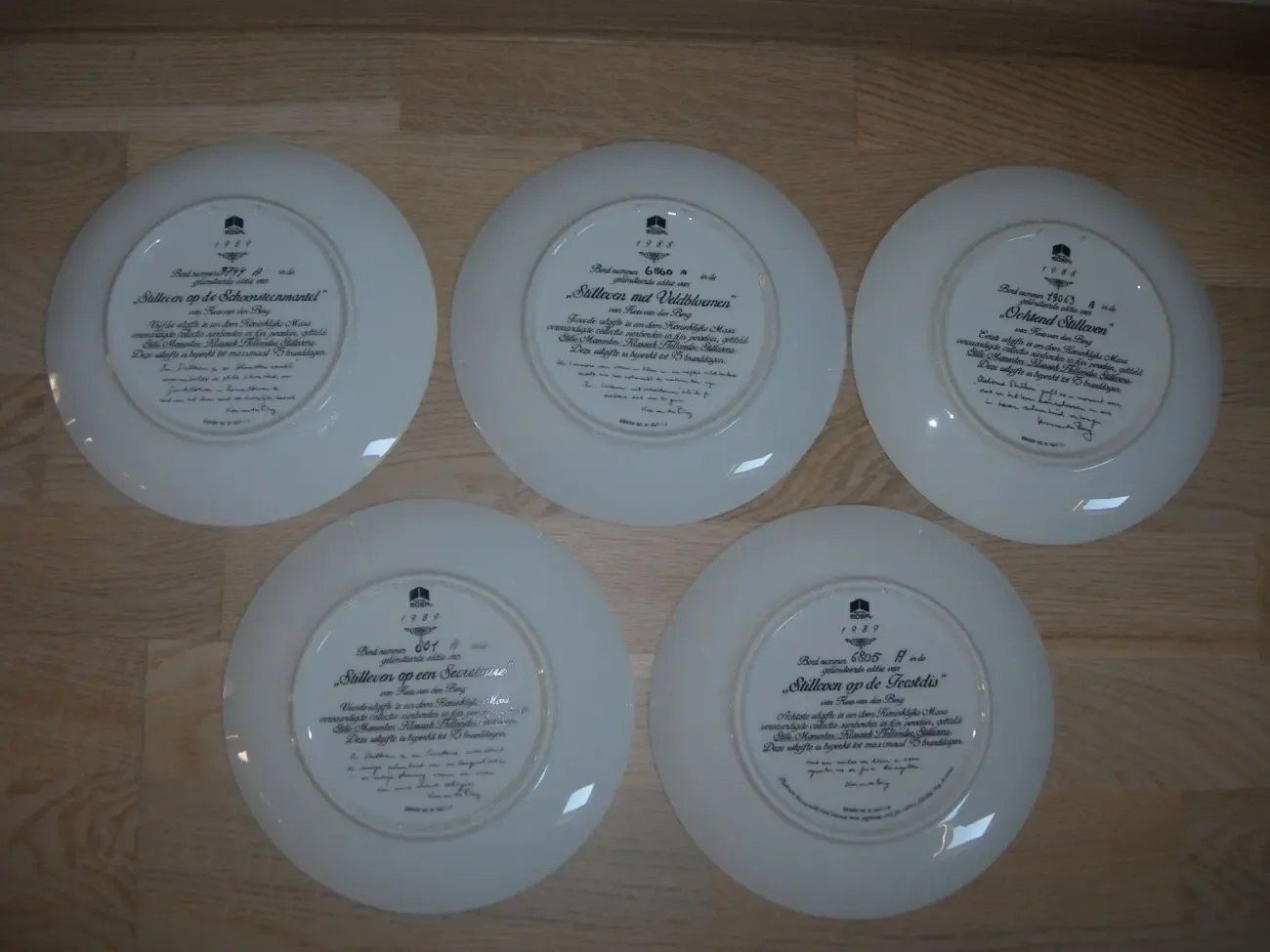 Тарелки, Натюрморты, Royal Mosa, Голландия, серия 2