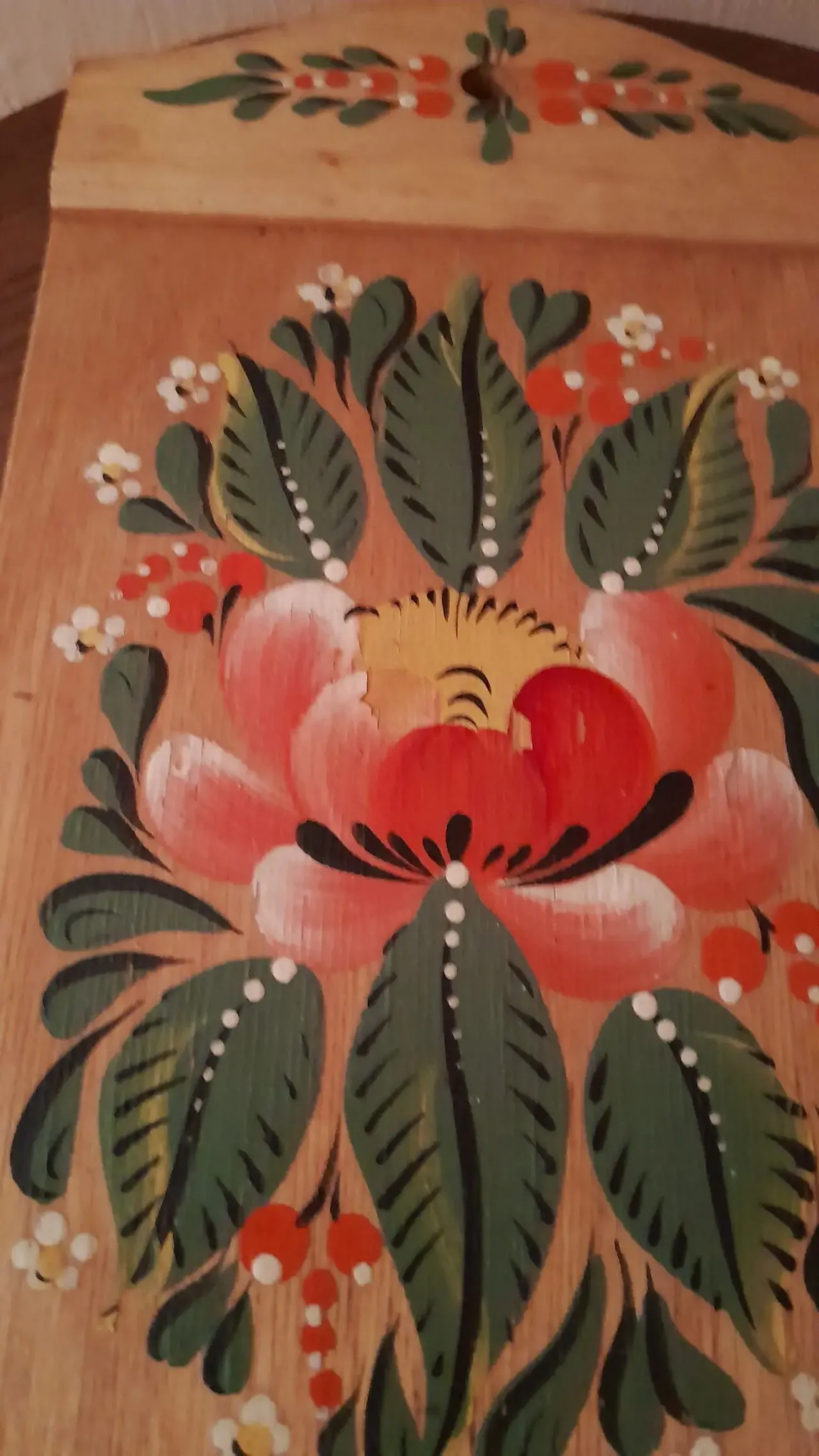 Красивая деревянная доска с узорами. Ретро - СССР. 24-11 см Новая 5