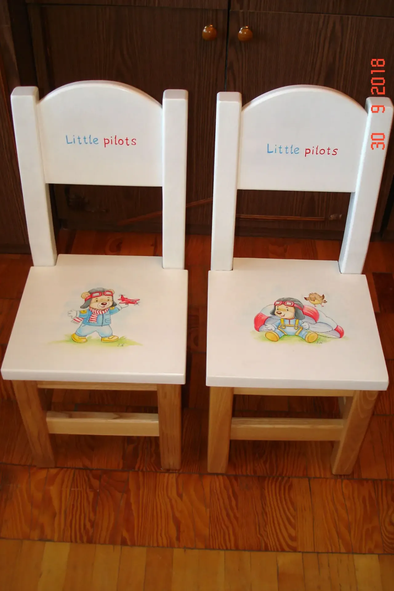 Стулья детские IKEA с ручной  росписью 10