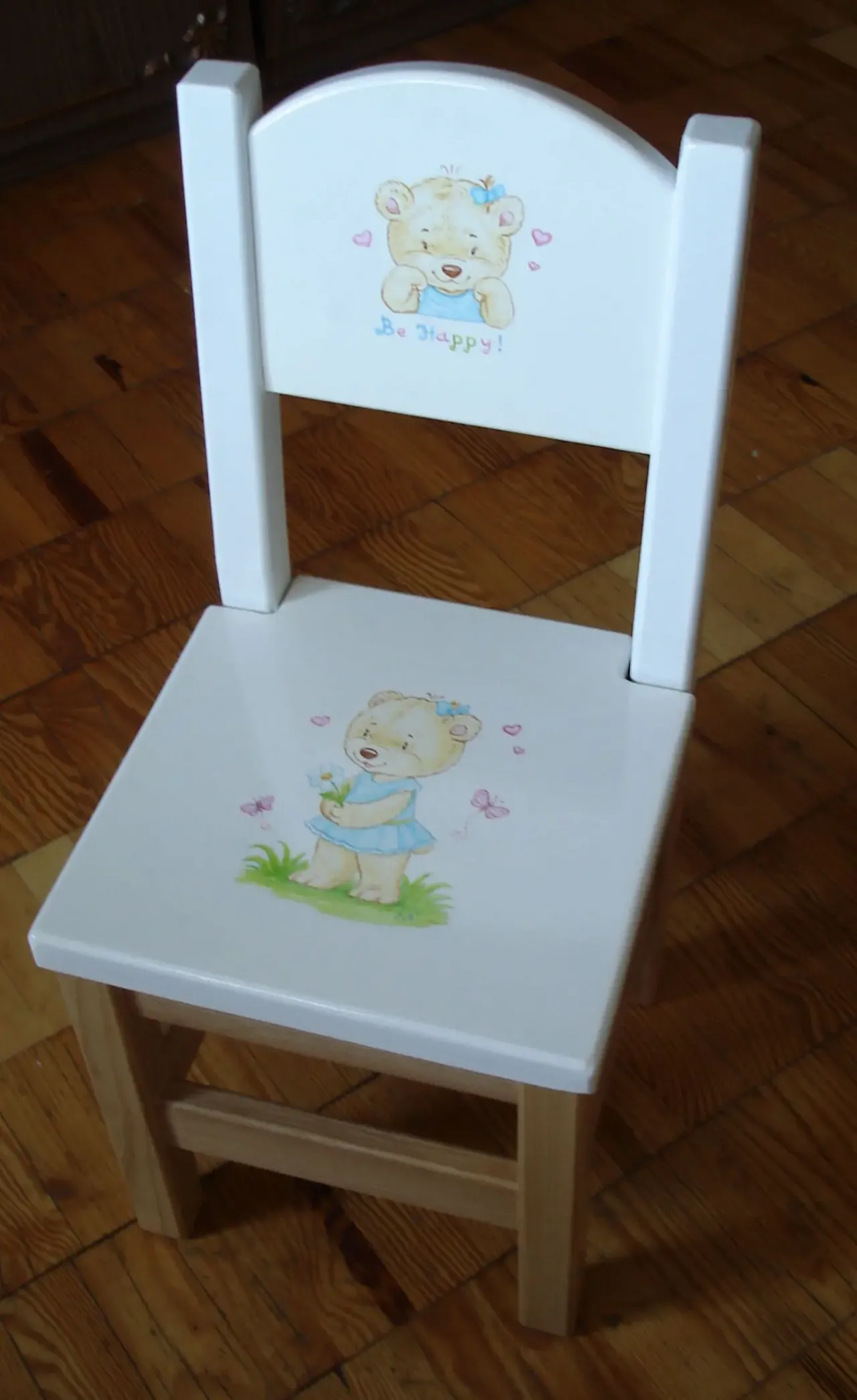 Стулья детские IKEA с ручной  росписью 7