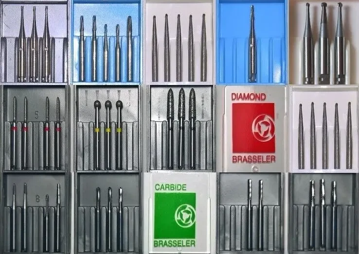 Стоматологические боры,- твердосплавные, алмазные, и стальные. 8