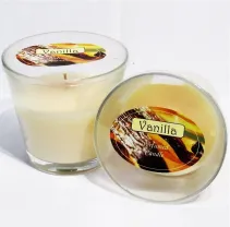 Свеча с ароматом Ванили в стакане 785г время горения 41 час