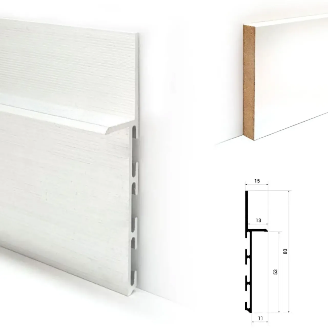 Декоративная МДФ вставка 10х60мм крашенная 3