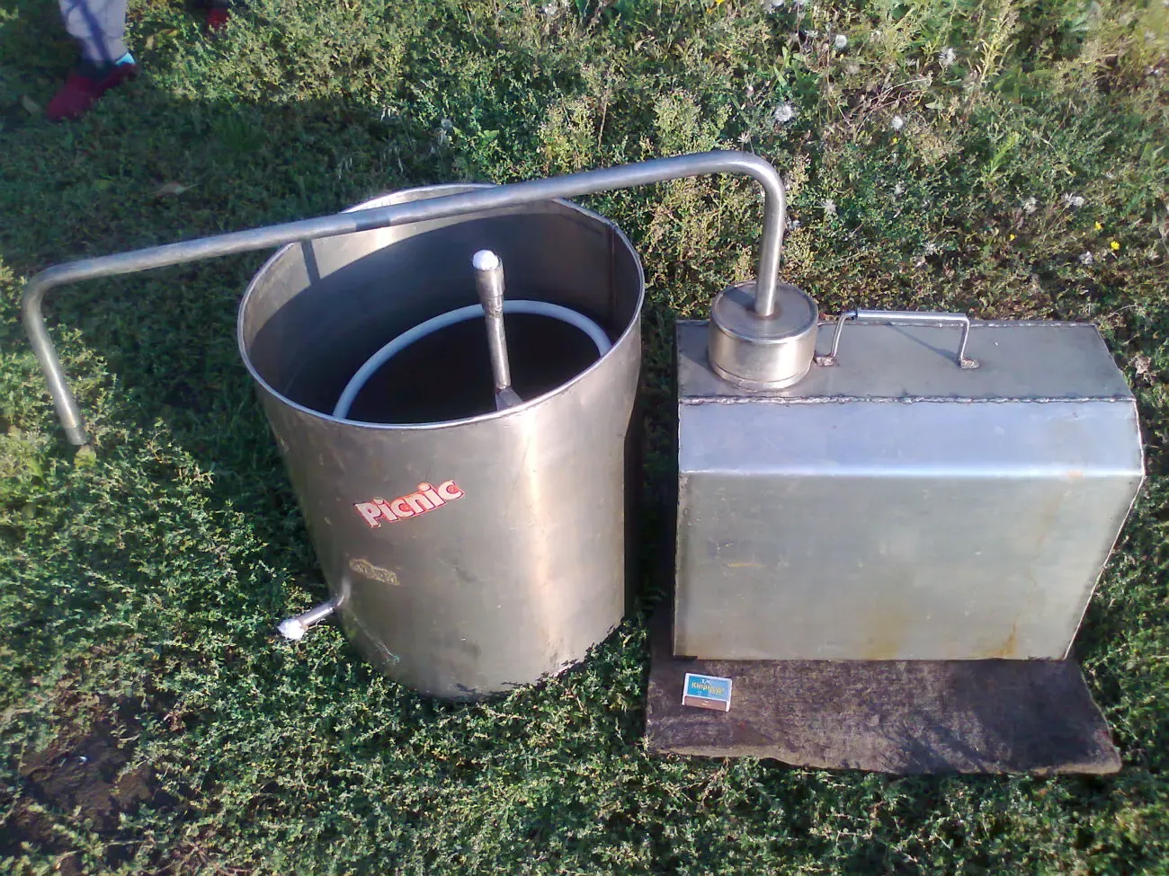 Перегонный куб с холодильником пр-ва СССР.