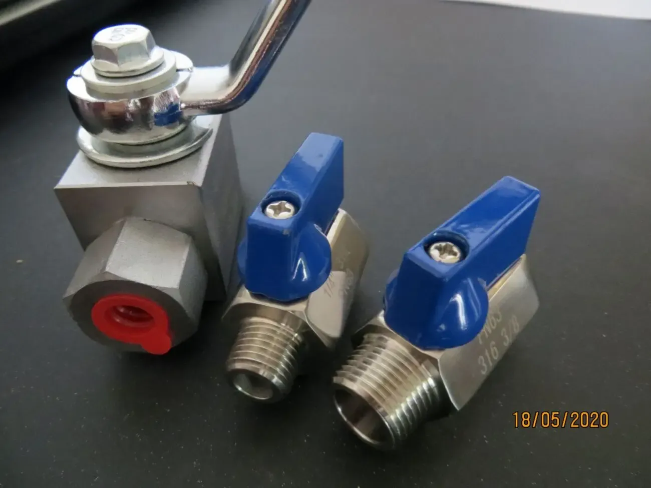 Кран шаровый гидравлический 1/4 2-х ходовой 5