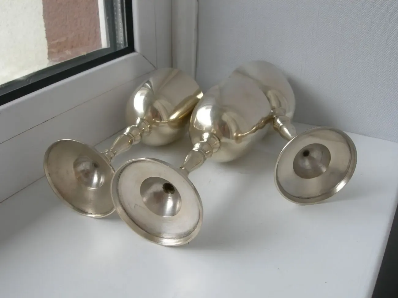 Бокалы, рюмки, бронза, Дания, 3 шт. 5