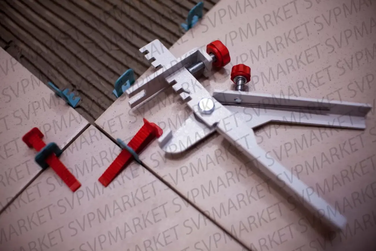 Система выравнивания плитки СВП NOVA 200 клин 500 зажим 1мм.1 инструме