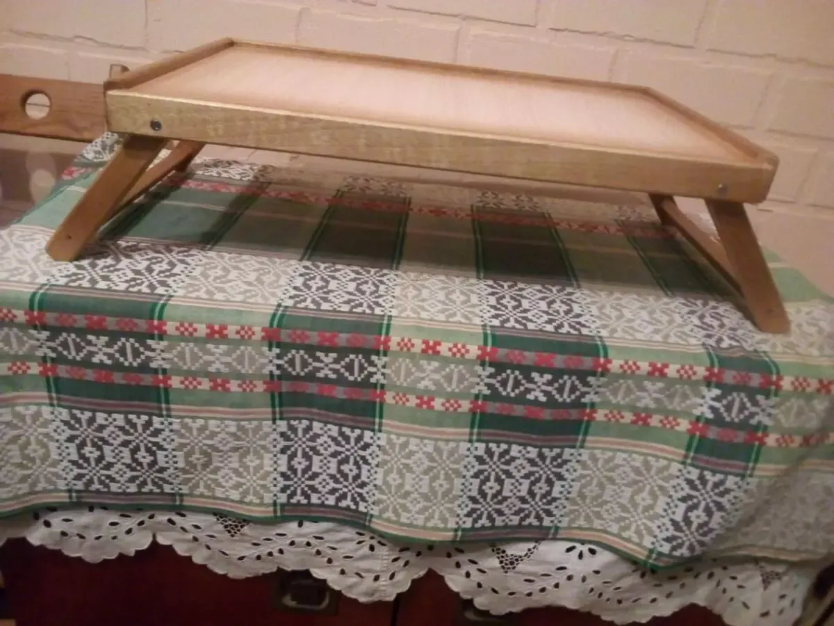 Стол-трансформер для ноутбука или приема пищи кофе, чая в постель. 8