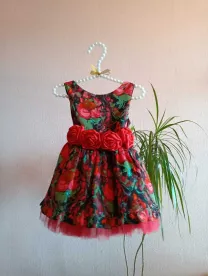 Плаття пишне святкове на дівчинку 104-110р. 4-5р. червоне