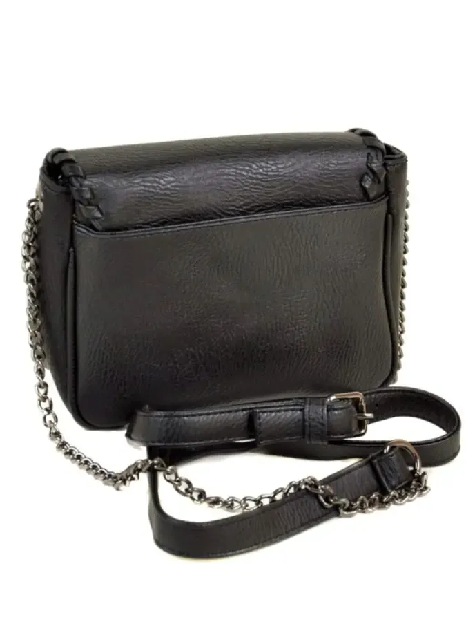 Наплечная сумочка с клапаном и вышивкой 2 цвета 2