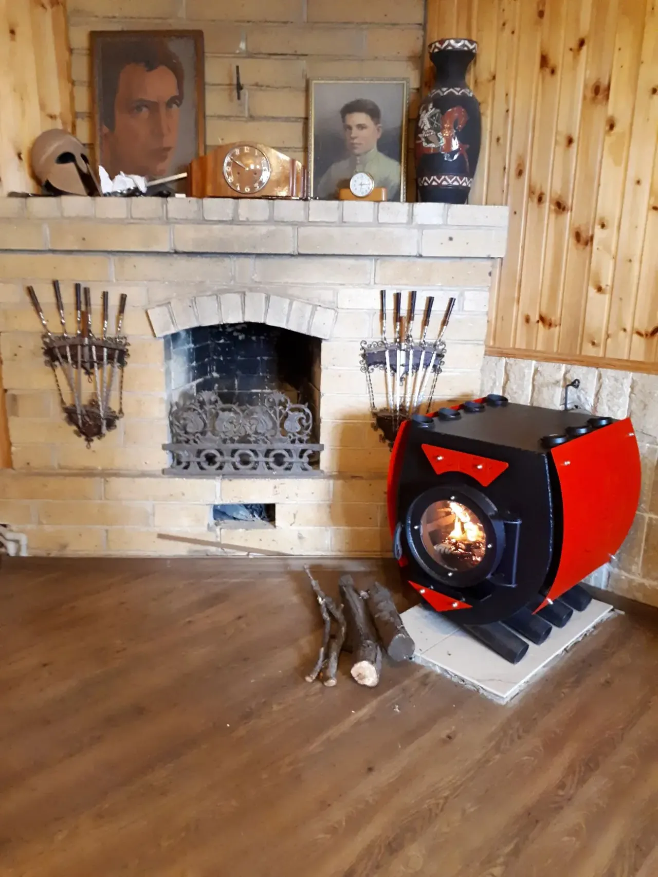 Печь на дровах Булерьян. Отопительная печи Буллерьян 4