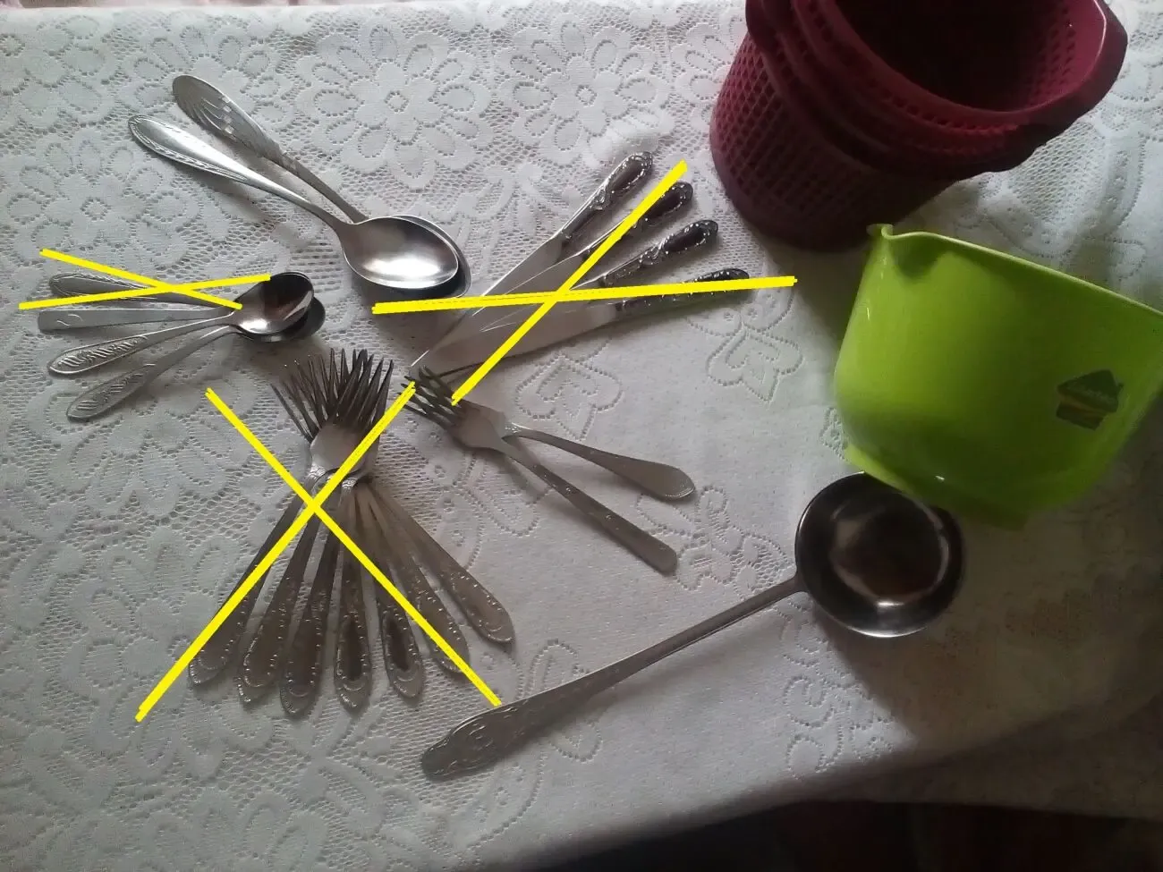 Ложка чайная половник нож вилка столовые ложки 7