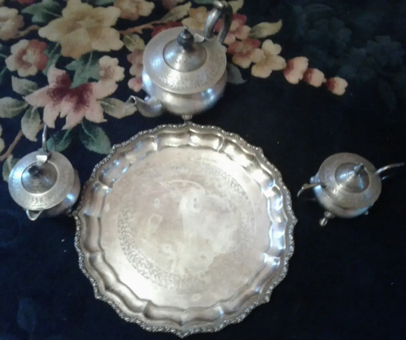 Индийское серебро.чайный сервиз 2