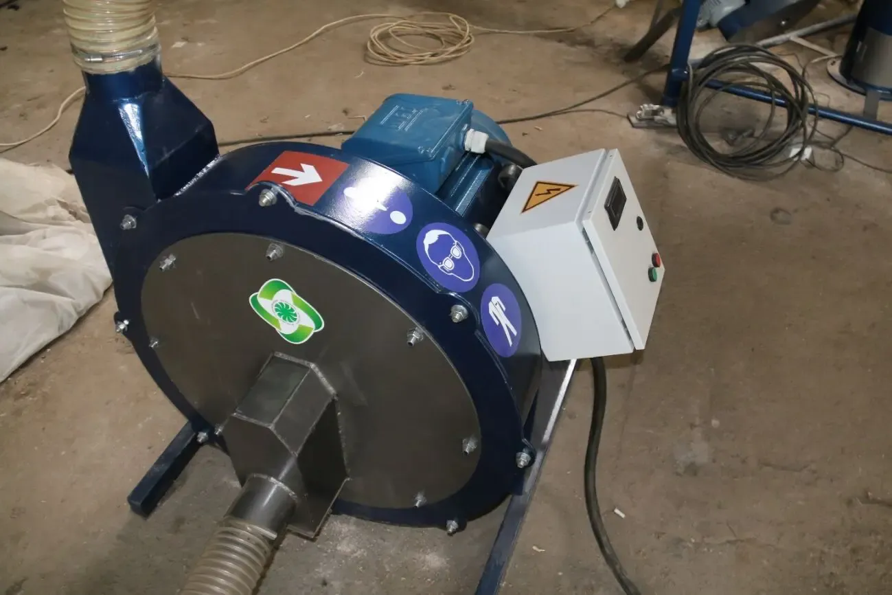 Молотковая пневмодробилка 30кВт / 3500 кг.час. «Биоэкопром» 7