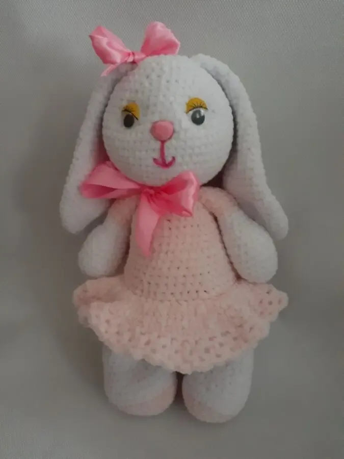 Плюшова Зайка ручної работи 4