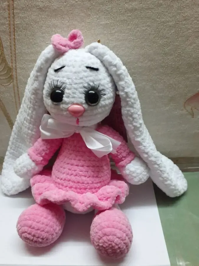 Плюшова Зайка ручної работи 2