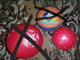 Мяч резиновый, диаметр 10 см