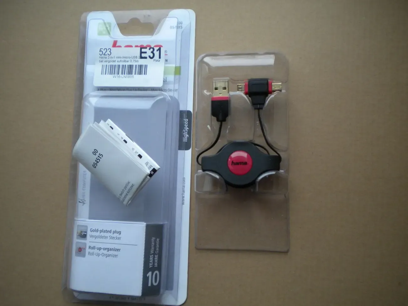 Удлинитель Hama 054515 переходник Micro Usb рулетка катушка кабель 2