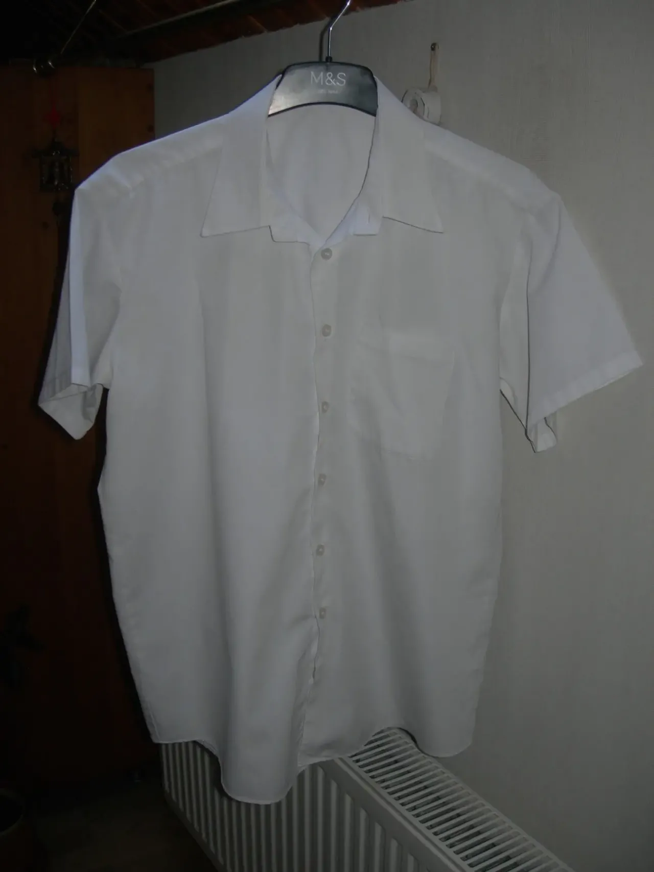 Рубашка, с коротким рукавом,  белая, George, 15-16 лет, 170-176 6