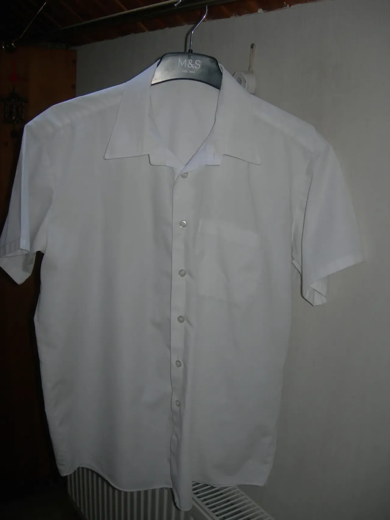 Рубашка, с коротким рукавом,  белая, George, 15-16 лет, 170-176 3