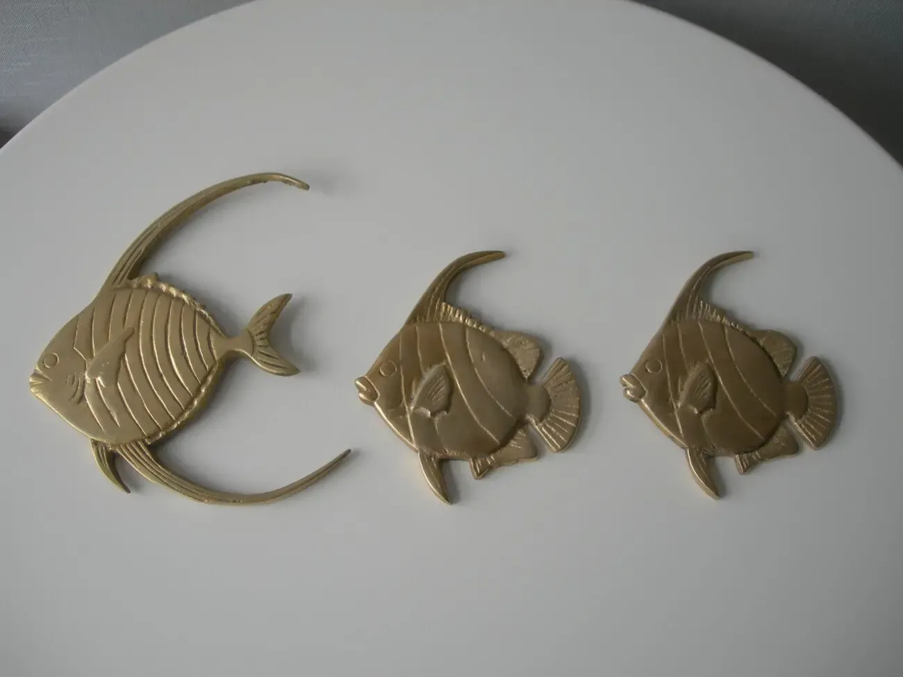 Панно, Рыбки, 3 шт, бронза, бронзовые, Германия
