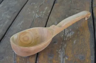 Деревянная ложка для сауны ковш для воды