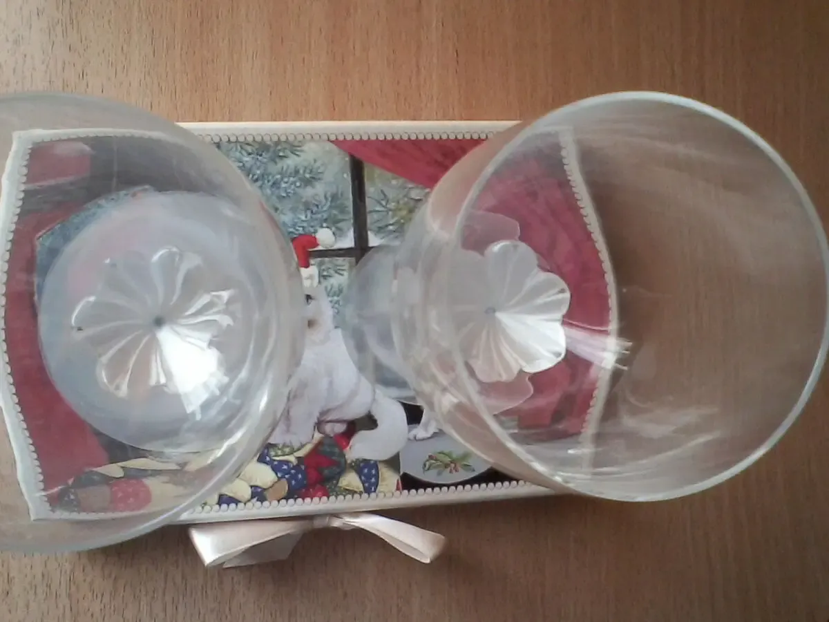 Два бокала.Чешское стекло 4