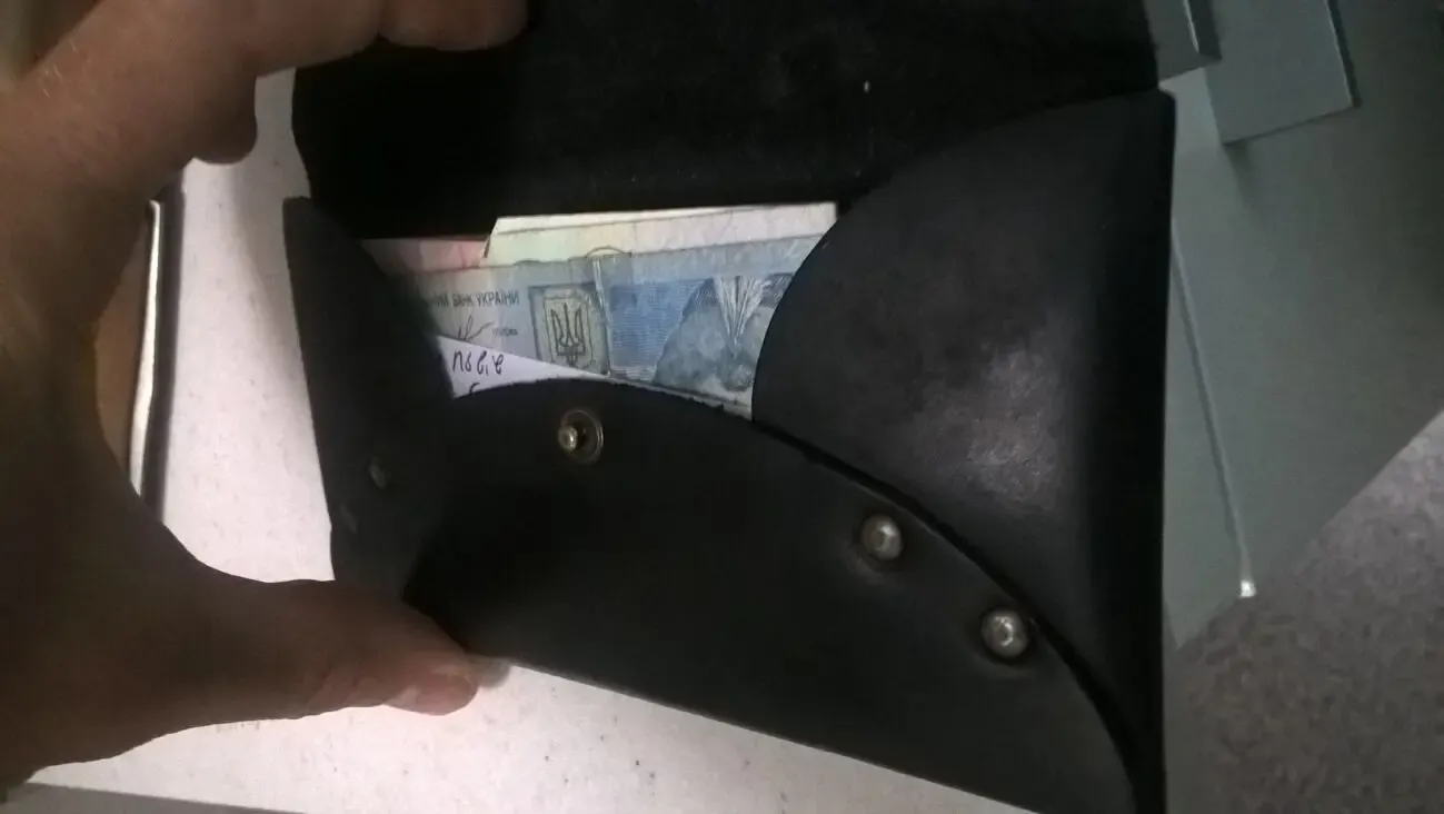 кошельок конверт.ручна робота.кожа 2