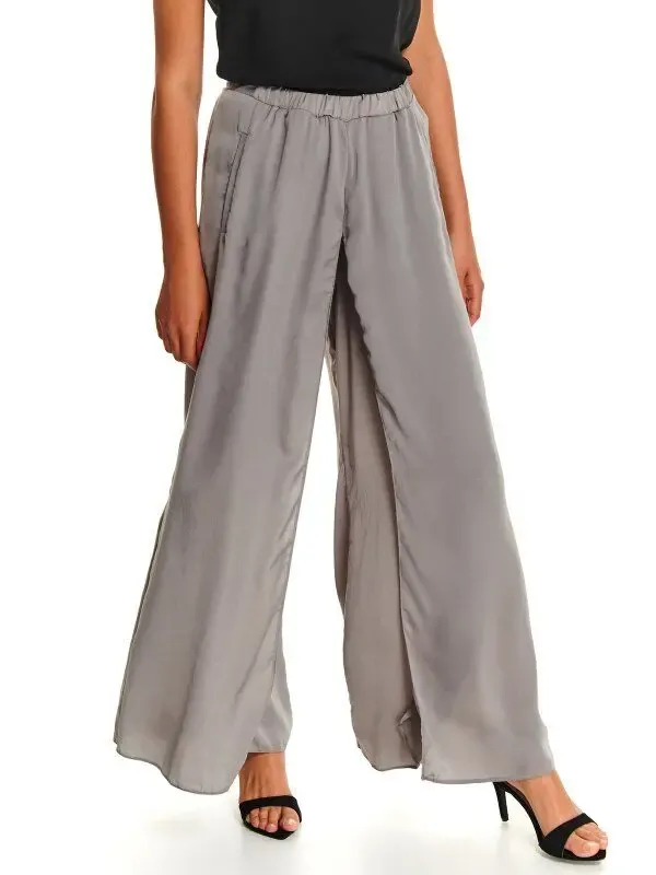 Серые широкие брюки с запахом Top Secret 38 3