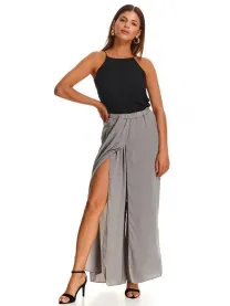 Серые широкие брюки с запахом Top Secret 38