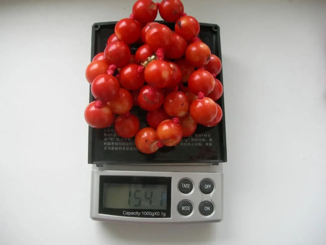 Колье, бусы, кораллы натуральные, 154 грамма, длина 76 см 3