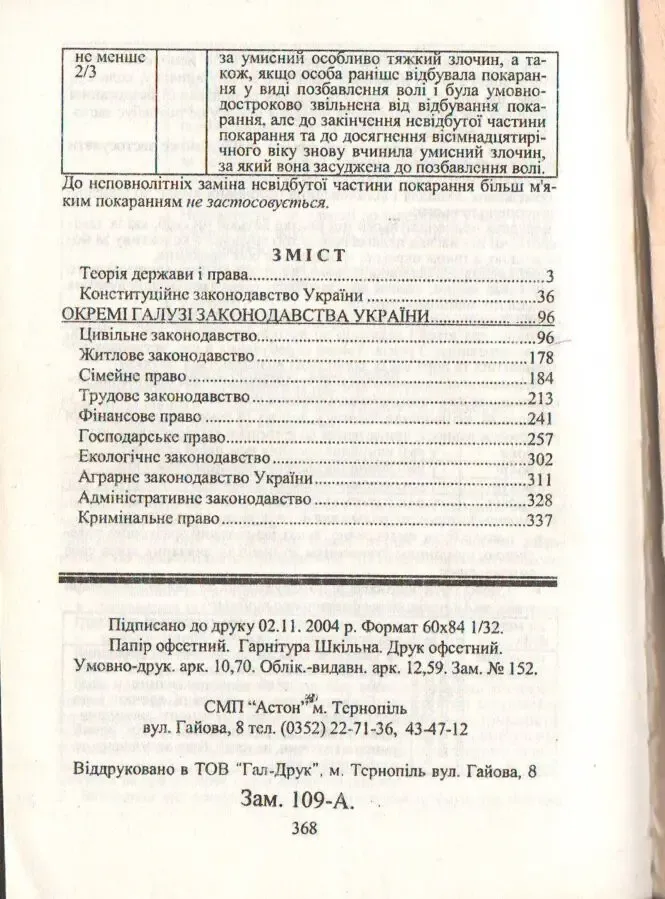 Основи права. Кишеньковий довідничок. Бармак М. В. 4